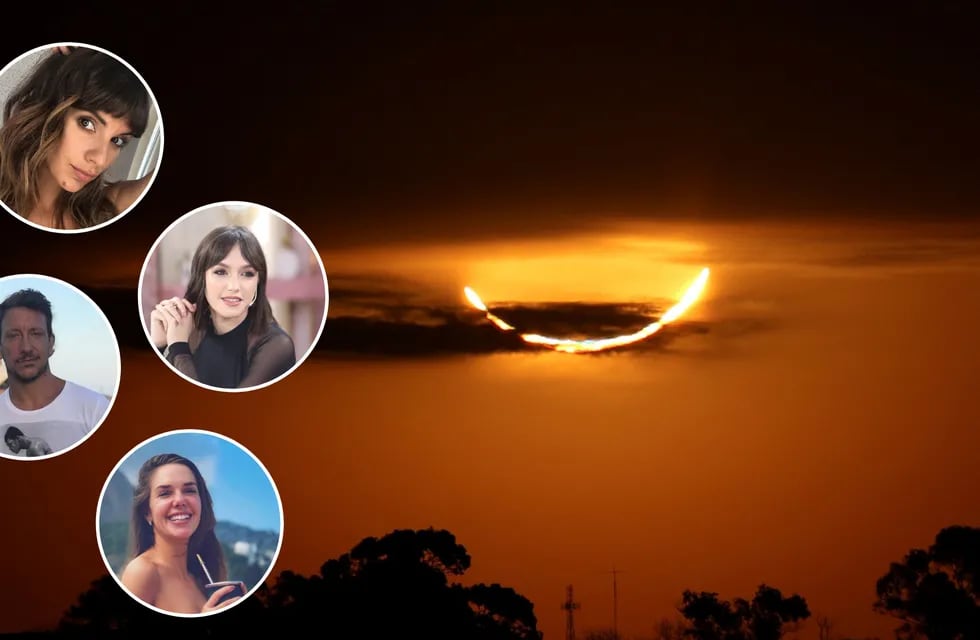 Así vivieron los famosos el eclipse en Argentina