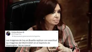 Cristina Kirchner ataque al congreso de brasil