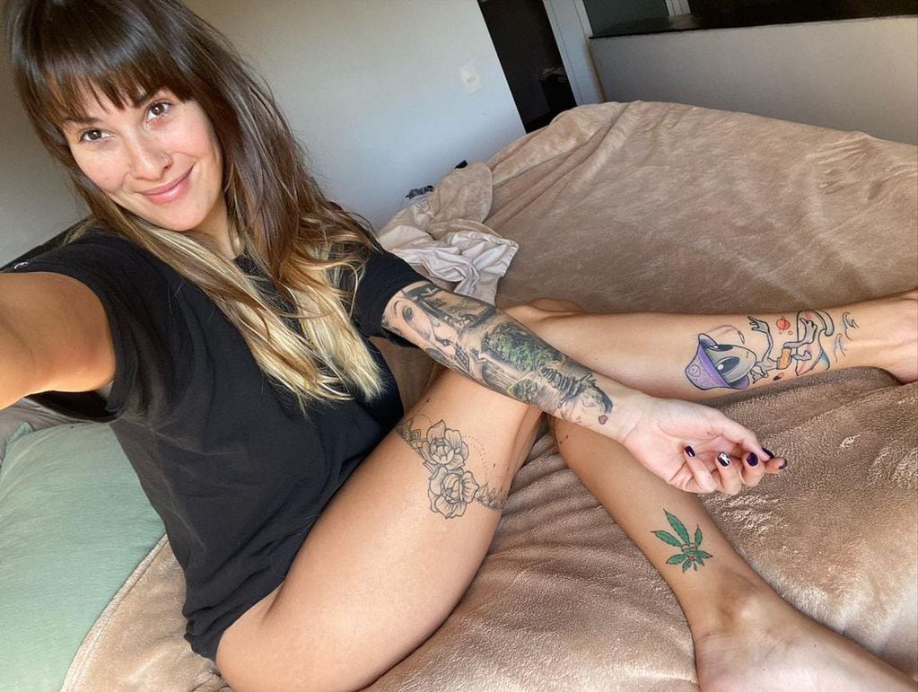 Ivana Nadal mostró sus tatuajes en Instagram.