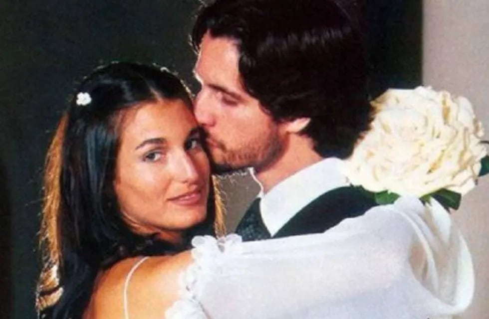 Romina Yan y Darío Giordano, en su boda