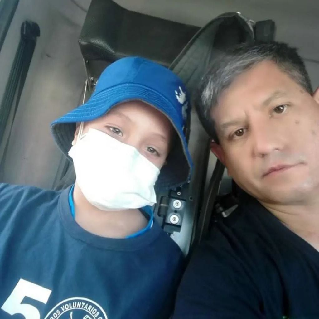 Emotivo adiós de los Bomberos a Thiago, el niño que murió por leucemia: “Fue uno de los nuestros”. Foto: Facebook Cuerpo de Bomberos Voluntarios Godoy Cruz