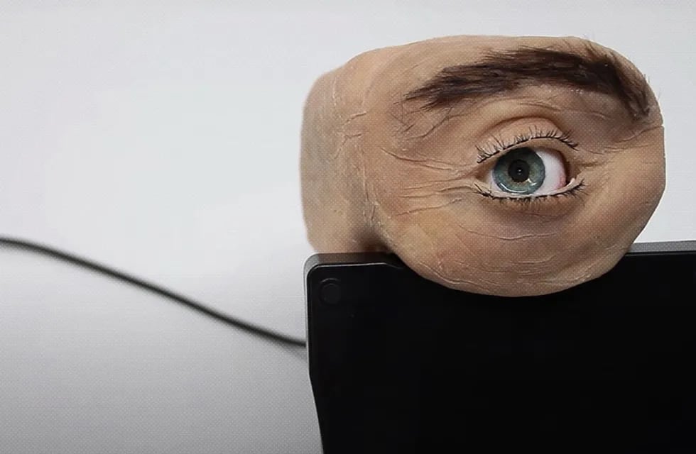 Eyecam, cámara web con aspecto de ojo humano. Foto: Gentileza