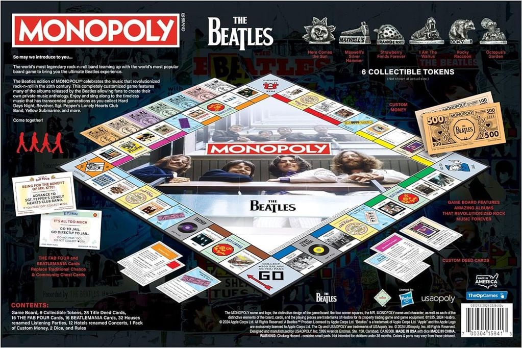 Cómo es la versión del Monopoly de The Beatles. / WEB