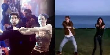 Ed Sheeran y Courtney Cox recrearon el baile de Monica y Ross de "Friends"