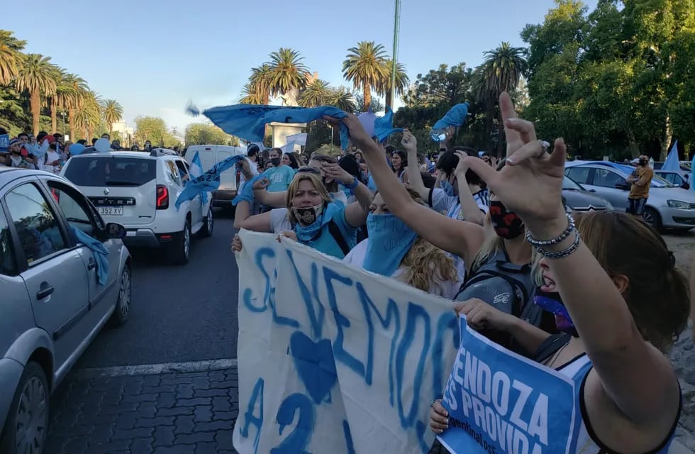 Agrupaciones provida de Mendoza salieron a la calle para marchar contra el nuevo proyecto de aborto legal enviado por el ejecutivo al Congreso.