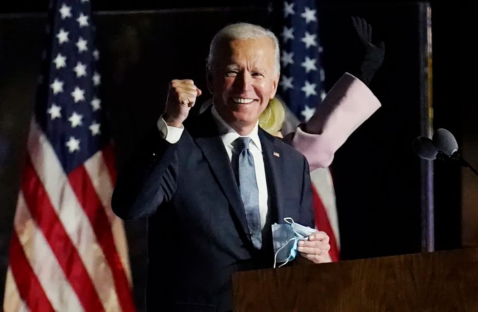 "No vine a decir que ganamos, pero creo que seremos los ganadores” dijo Joe Biden desde su bunker en Delaware / Gentileza