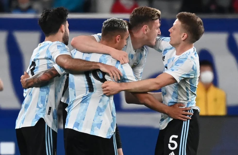 Los chicos argentinos jugaron un buen partido y se llevaron la victoria. / Télam