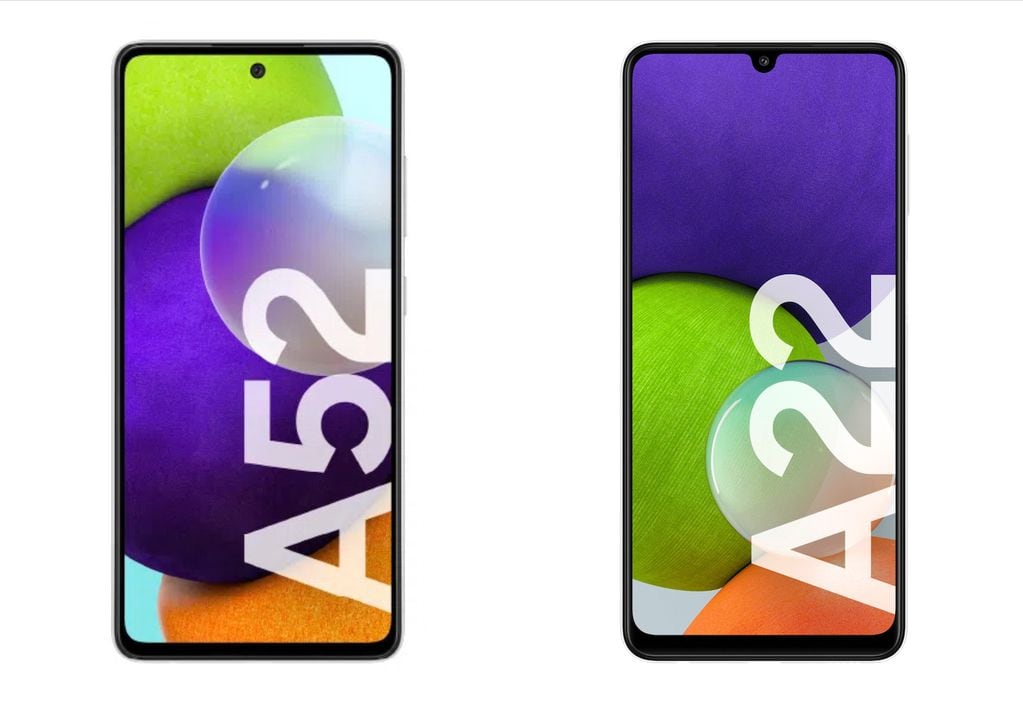 Galaxy A52 y A22 son dos de los modelos de gama media de Samsung