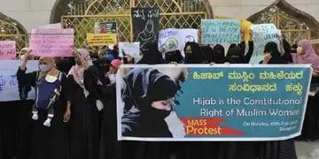 Protestas por el uso del hiyab en la India