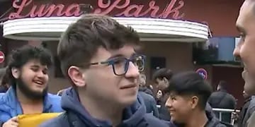 La reacción de un joven kirchnerista que se quedó sin entrada para ver a Milei en el Luna Park