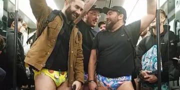Día sin pantalones en el metro de Londres