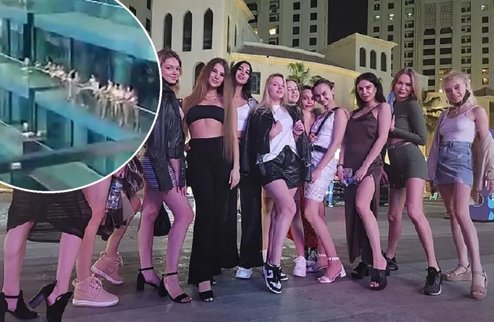 Las modelos identificadas en la fiesta hot del balcón en Dubái - Daily Mail