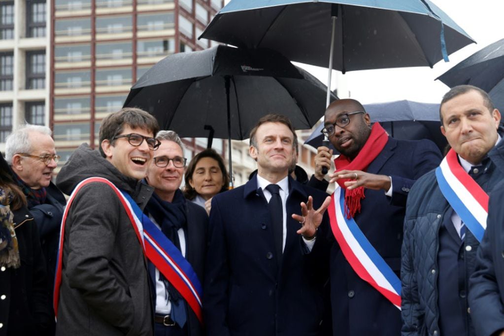 Emmanuel Macron inauguró la Villa Olímpica de París 2024