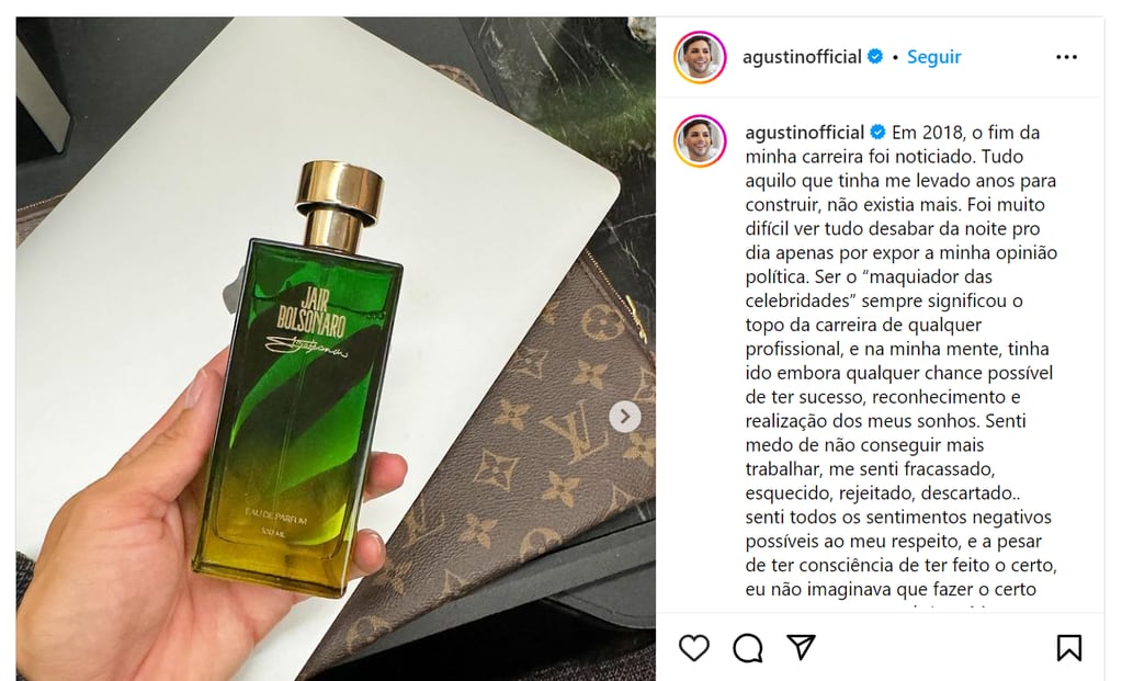 El perfume de Jair Bolsonaro - Instagram