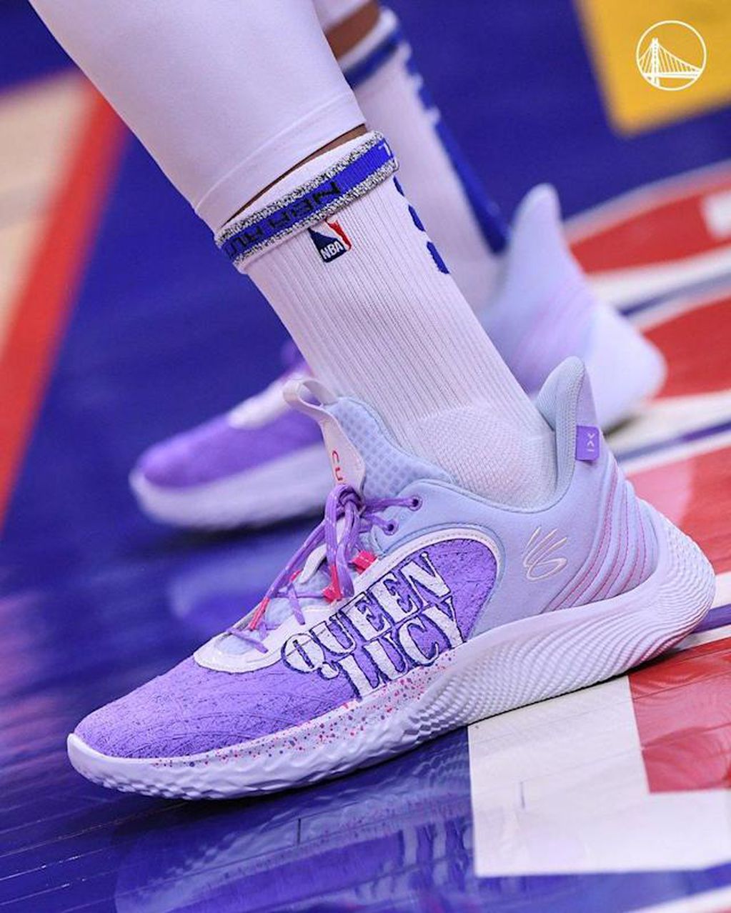 Las zapatillas que usó Curry en sus partidos de NBA.