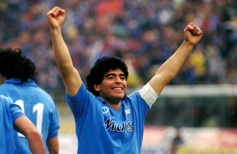 Diego Maradona es el máximo ídolo de la historia del Napoli.