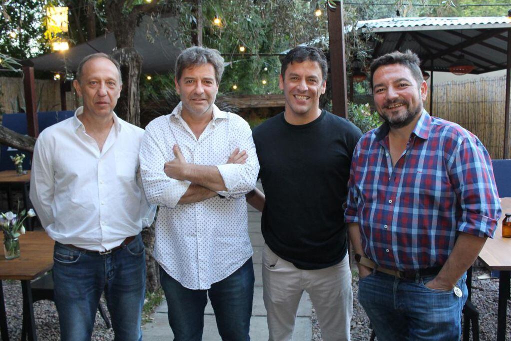 Fabián Scala, Fernando Soldati, Agustín Rodriguéz Varela y  Edgardo Palet