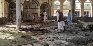 Mezquita destruida en Yemén