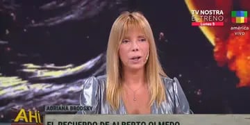 Video: Adriana Brodsky reapareció en la TV y contó que se comunica con el “Negro” Olmedo