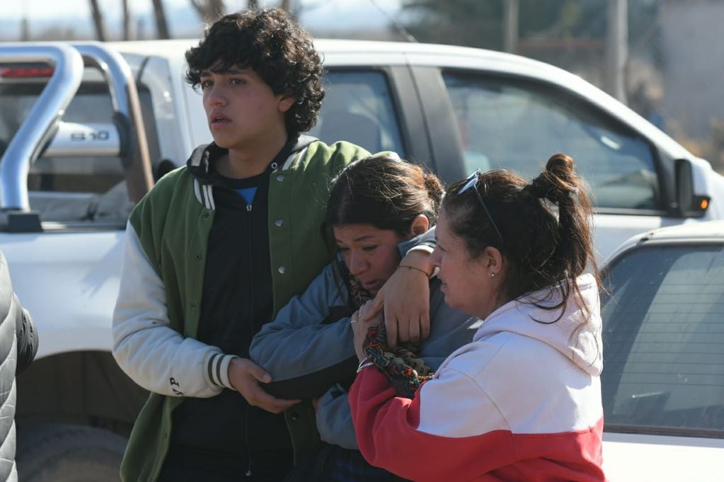 Femicidio: la familia de Agostina Trigo confirmó que el cadáver hallado es el de la joven. Foto: Ignacio Blanco / Los Andes.