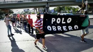 Manifestación del Polo Obrero. Orlando Pelichotti / Los Andes