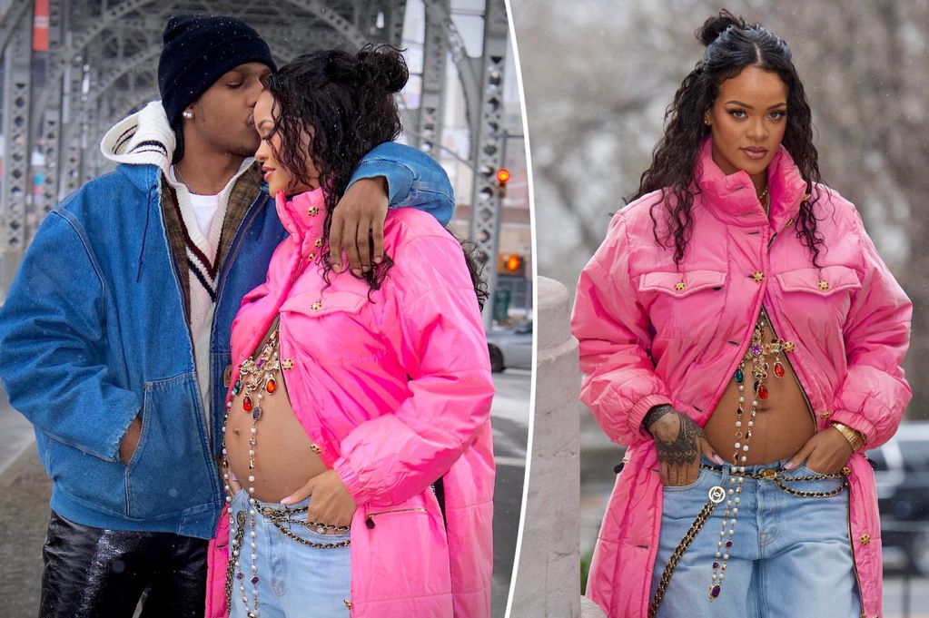 Rihanna mostró su embarazo.