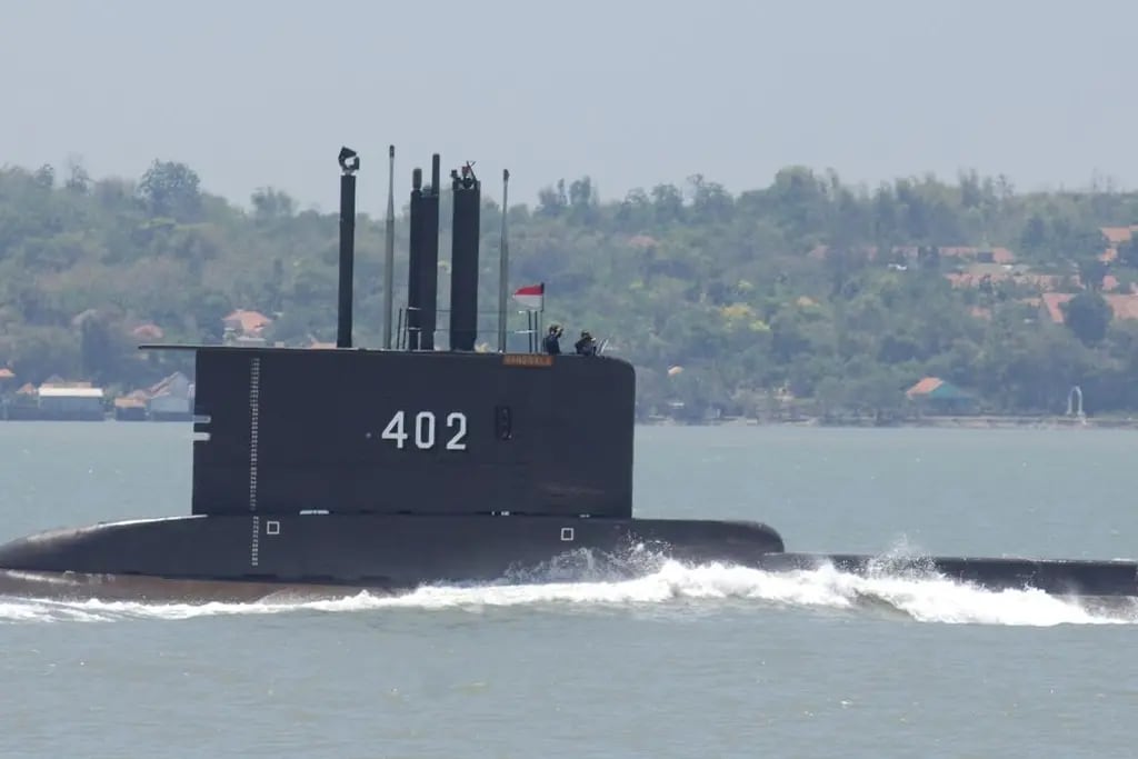 El submarino desaparecido en Indonesia