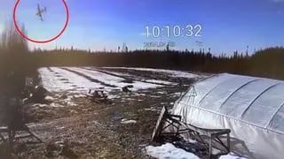 Un avión se estrelló en Alaska.
