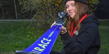 Micaela Crisi, esquiadora mendocina 