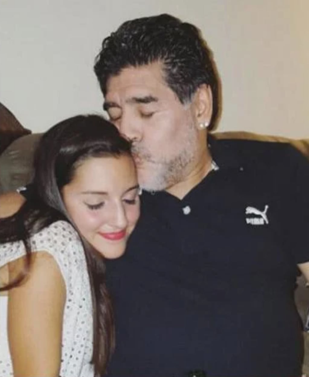 Diego con Jana Maradona.