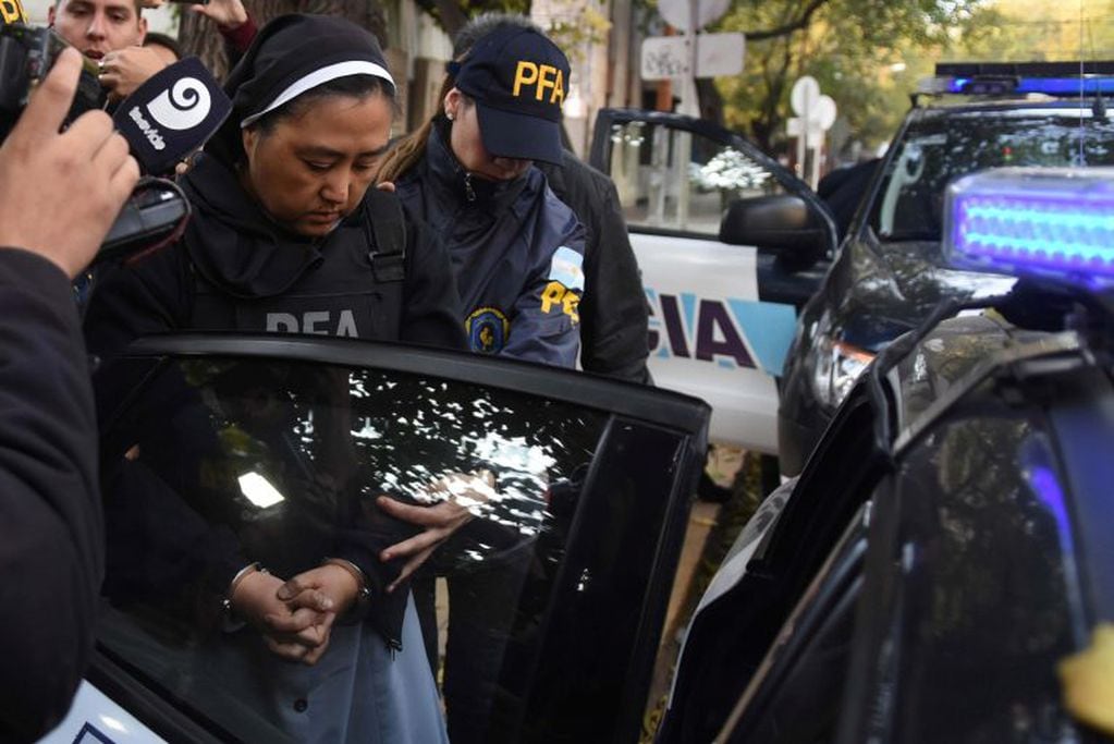 La monja Kosaka fue detenida en mayo de 2017. Tiene 7 imputaciones en los episodios de abuso y corrupción. Foto; Archivo / Los Andes.