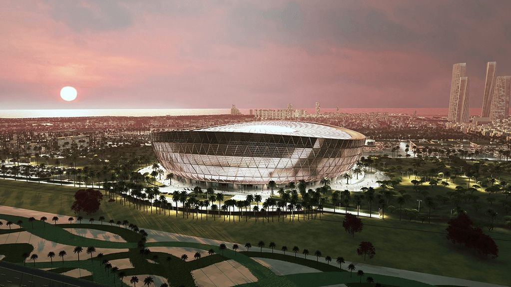 El estadio Lusail para la Copa del Mundo Qatar 2022. Foto: www.qatar2022.qa