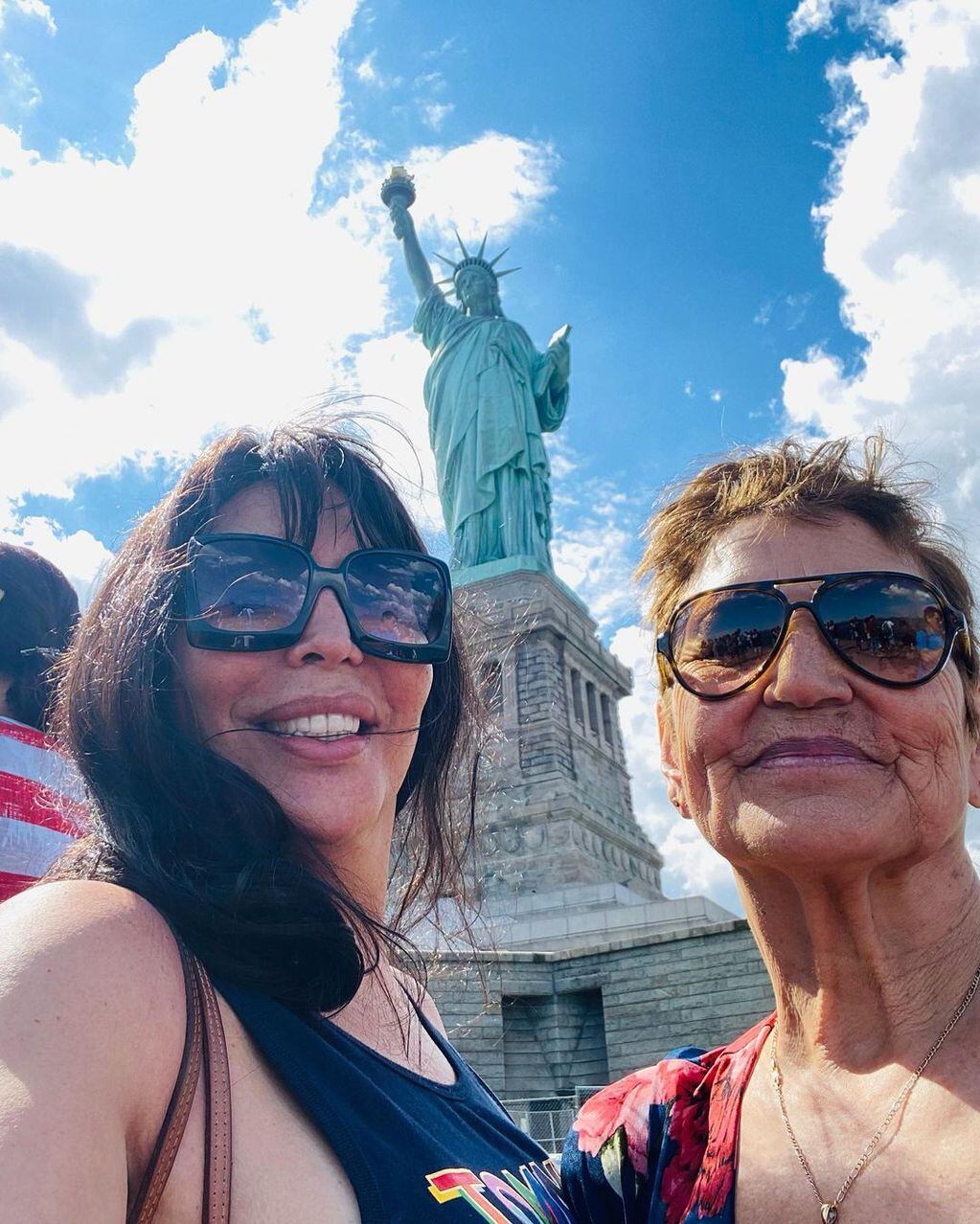 Ana Laura Nicoletti, La Turca en Estados Unidos con su mamá.