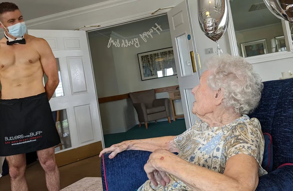 La abuela festejó sus 106 años con una rutina fuera de lo común. Foto: Web