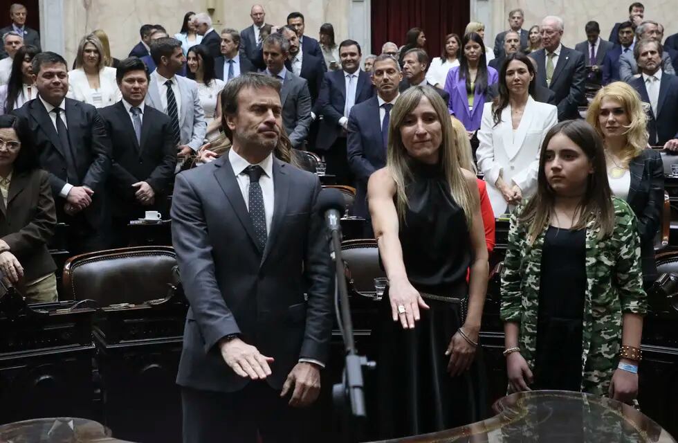 Lisandro Nieri (Cambia Mendoza) y Mercedes Llano (La Libertad Avanza), diputados nacionales por Mendoza.