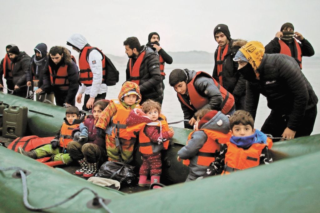 Migrantes en el Canal de la Mancha