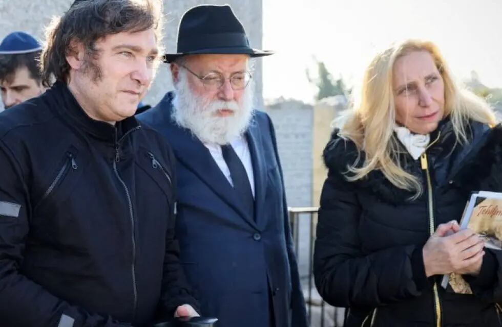 Milei visitó la tumba del rabino Schneerson en Nueva York. (Mundo Poder)