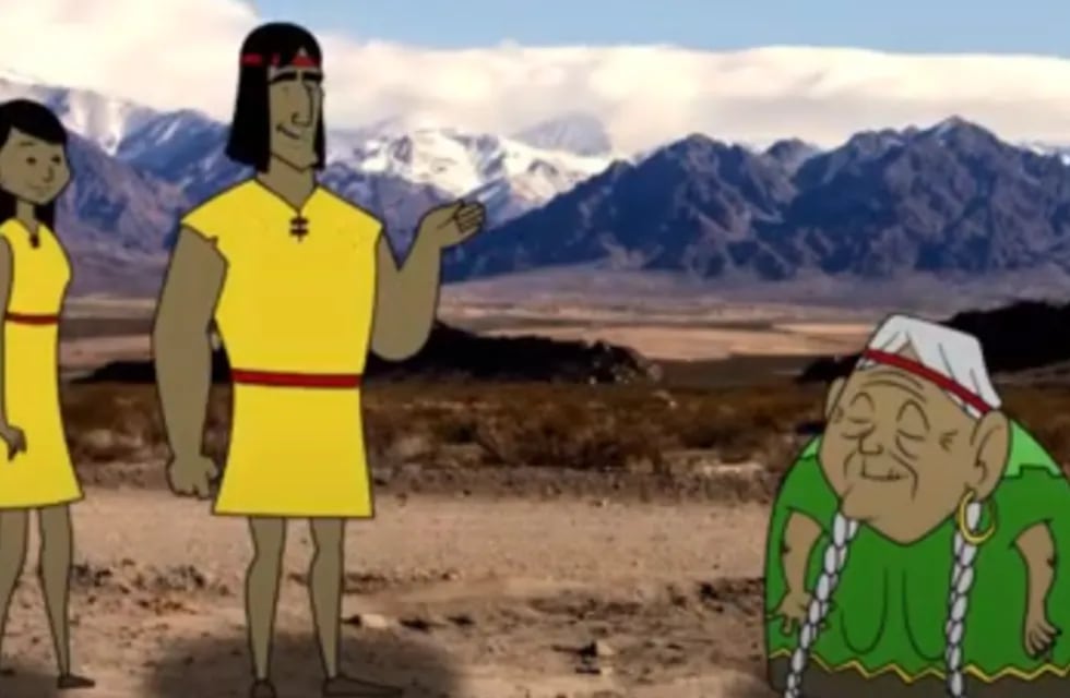 El dibujito animado sobre el Zonda que nació de un relato mitológico escrito por chicas mendocinas y llegó a la TV. Foto: Captura Web