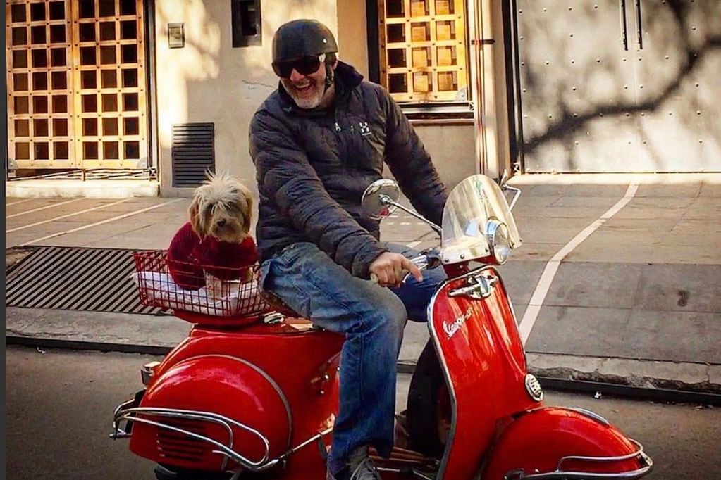 Eduardo Peinado, un apasionado de las motos y los perros. Foto: @edupeinado1