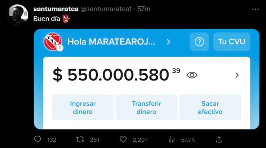 La colecta de Santiago Maratea superó los 550 millones de pesos. Foto: Twitter/@santumaratea1