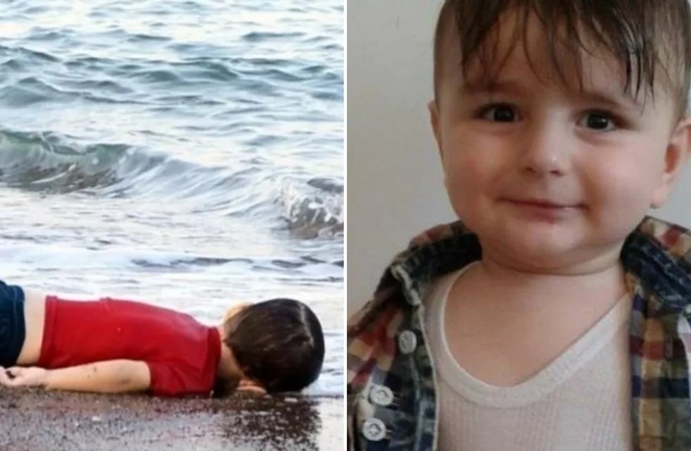La muerte del pequeño Aylan Kurdi en el Mediterráneo (izq) se reedita en el caso de Artin (der), cuyo cadáver apareció en la costa de Noruega.