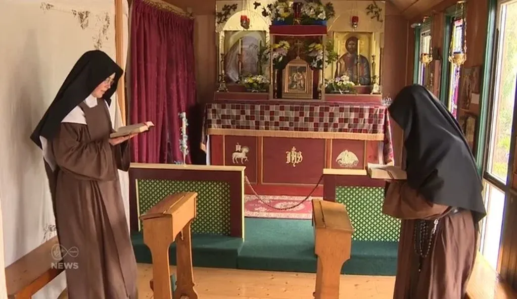 Las monjas pertenecen a un grupo llamado las Hermanas Carmelitas del Santo Rostro de Jesús. Foto: Captura video.