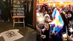 Violentos festejos en Francia