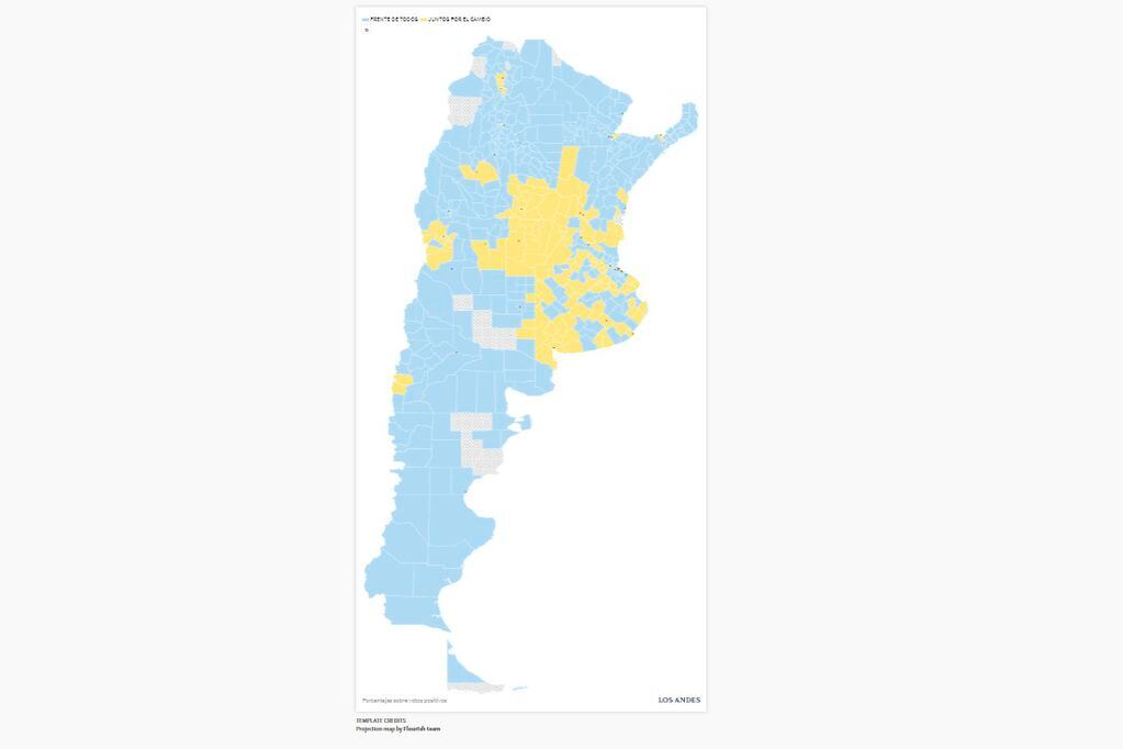 Mapa interactivo: mirá cómo votaron en cada localidad del país
