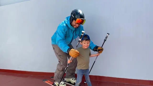 Esquí sin nieve para chicos