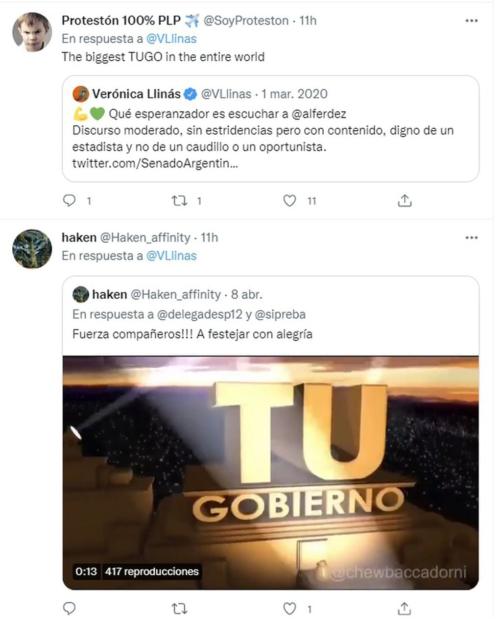 Críticas a Verónica Llinás por quejarse del Incaa (Twitter)