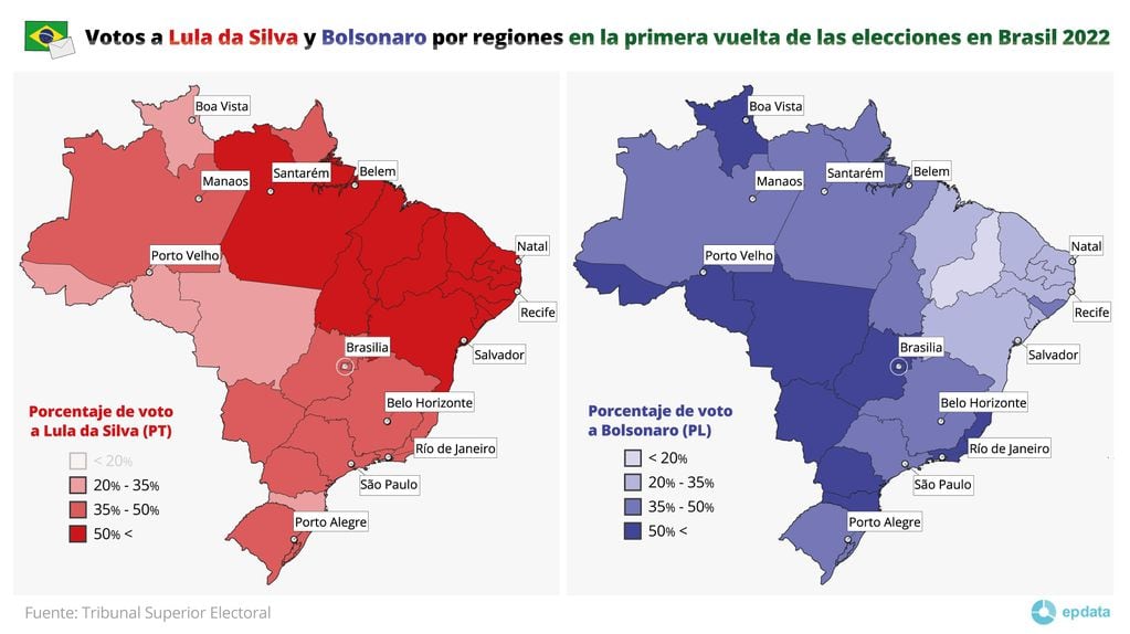 Resultados de las elecciones en Brasil-