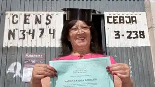 Sandra Asunción Yañez, completó sus estudios primarios con 55 años