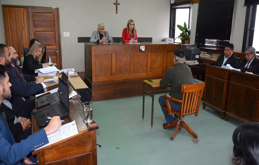 Audiencia del juicio donde Gaspar fue condenado a prisión perpetua. Foto: Las 24 horas de Jujuy