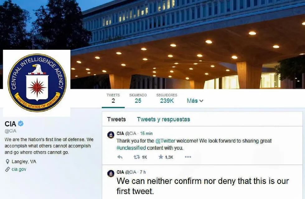 Con una broma, la CIA lanzó su cuenta de Twitter